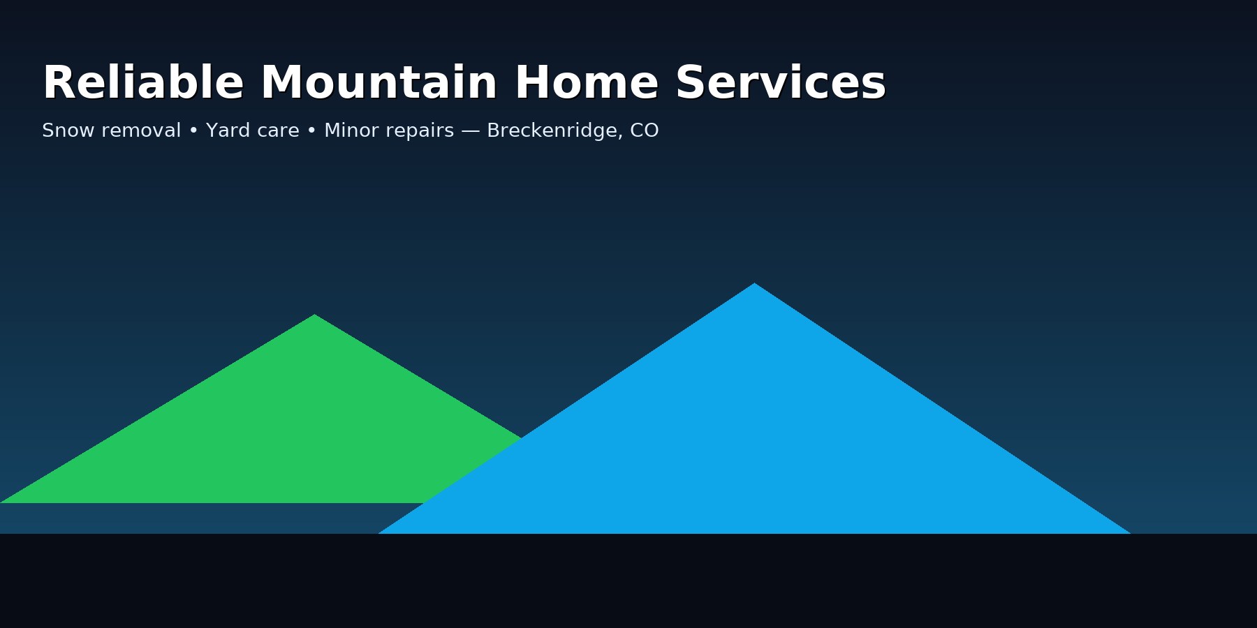 Mountain home services